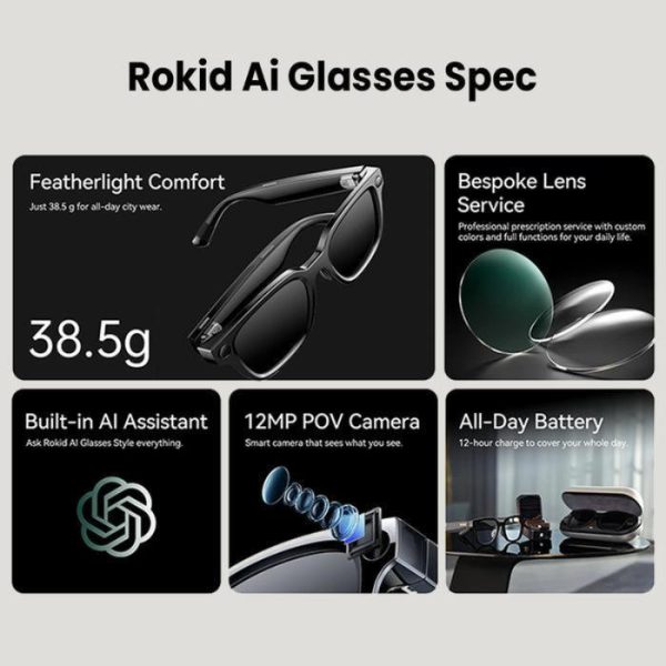Rokid Ai Glasses Neo - Smart Camera Glasses Style Kacamata Camera