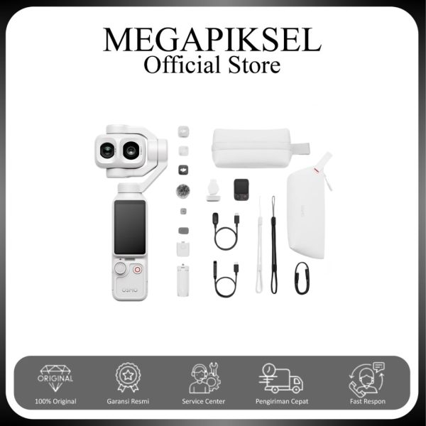 DJI Osmo Pocket 4P Vlog Combo - Pearl White